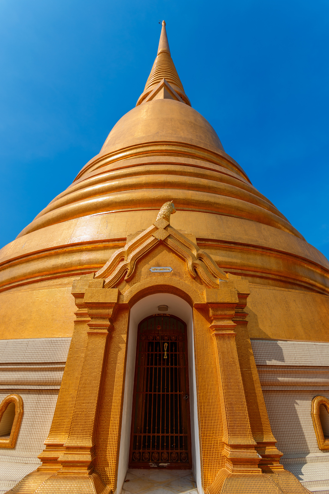 Golden Pagoda at Wat Bowon in Bangkok, Thailand