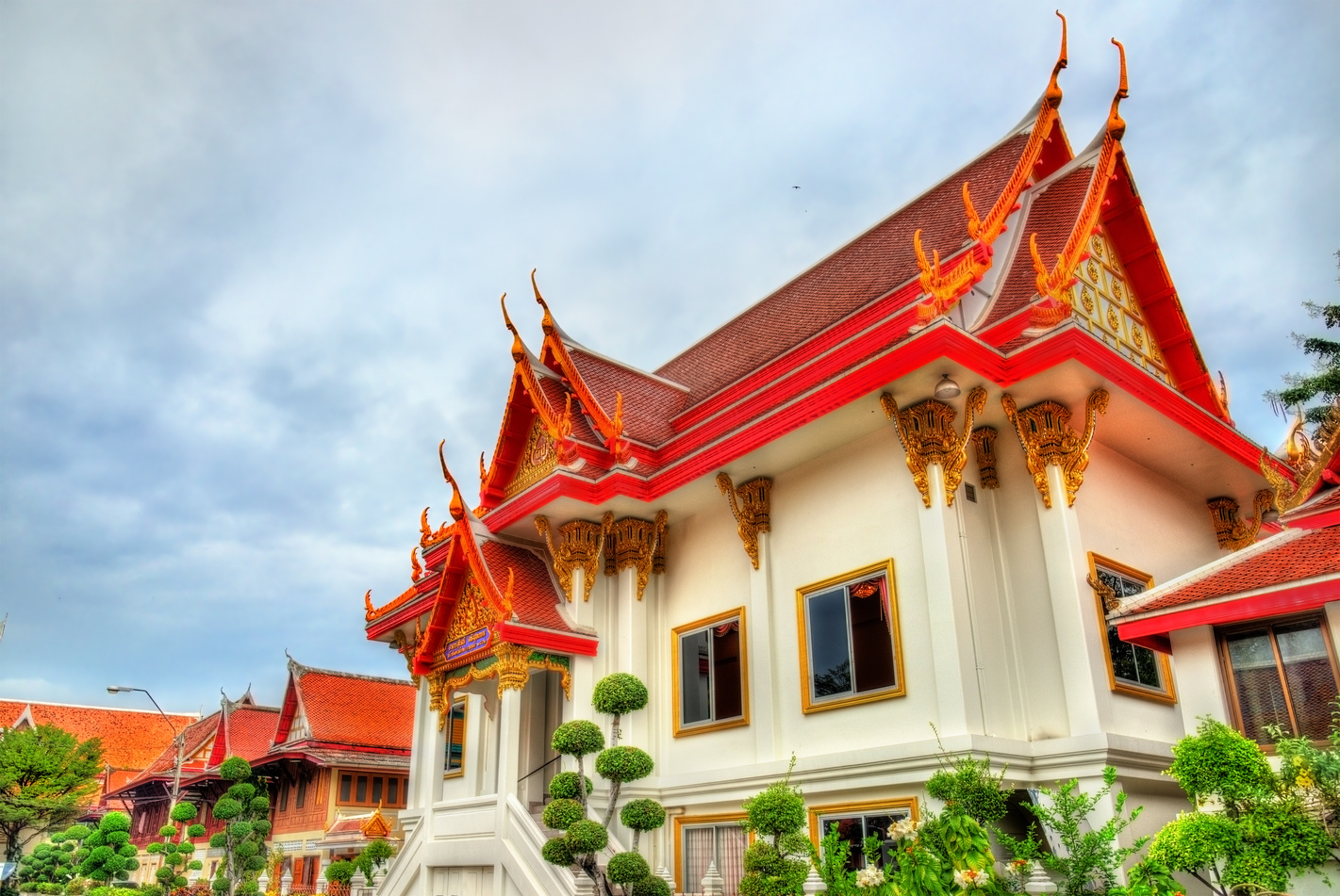 Wat Chana Songkhram, a Buddhist temple in Bangkok, Thailand